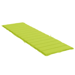 Cuscino per Lettino Prendisole Verde Chiaro 200x50x3 cm Tessuto cod mxl 60427