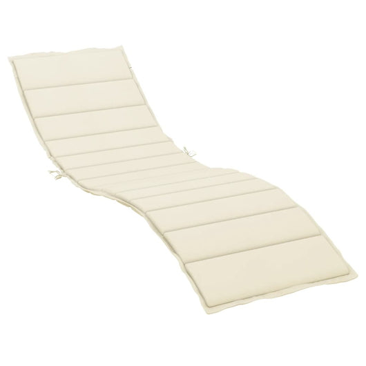 Cuscino per Lettino Prendisole Crema 200x60x3 cm in Tessuto cod mxl 52679