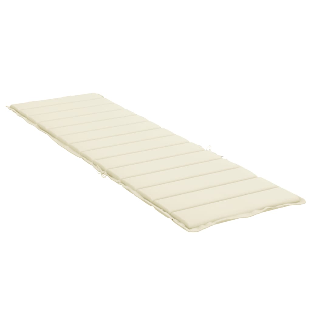 Cuscino per Lettino Prendisole Crema 200x60x3 cm in Tessuto cod mxl 52679