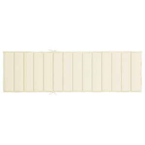 Cuscino per Lettino Prendisole Crema 200x60x3 cm in Tessuto cod mxl 52679