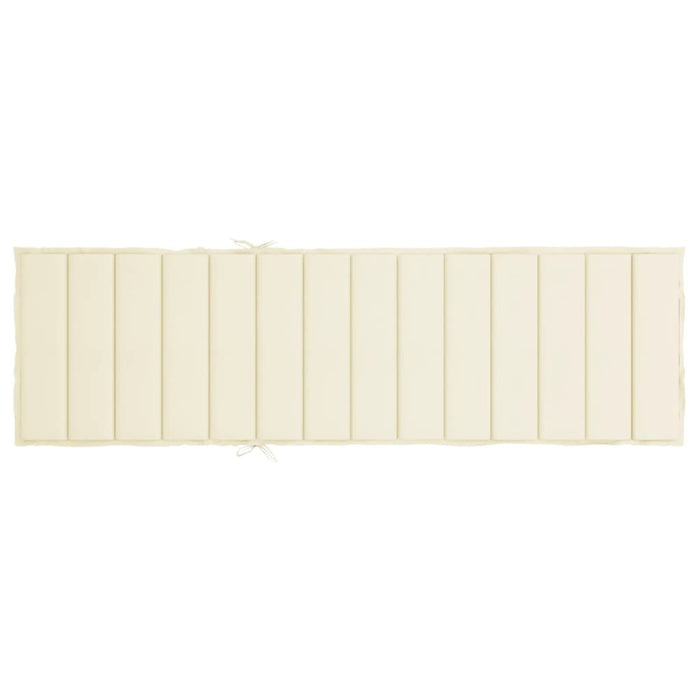 Cuscino per Lettino Prendisole Crema 200x60x3 cm in Tessuto cod mxl 52679