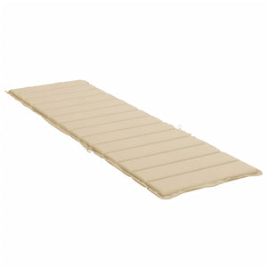 Cuscino per Lettino Prendisole Beige 200x60x3 cm in Tessuto cod mxl 60438