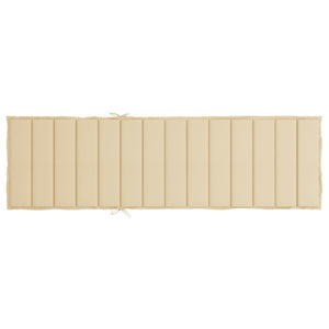 Cuscino per Lettino Prendisole Beige 200x60x3 cm in Tessuto cod mxl 60438