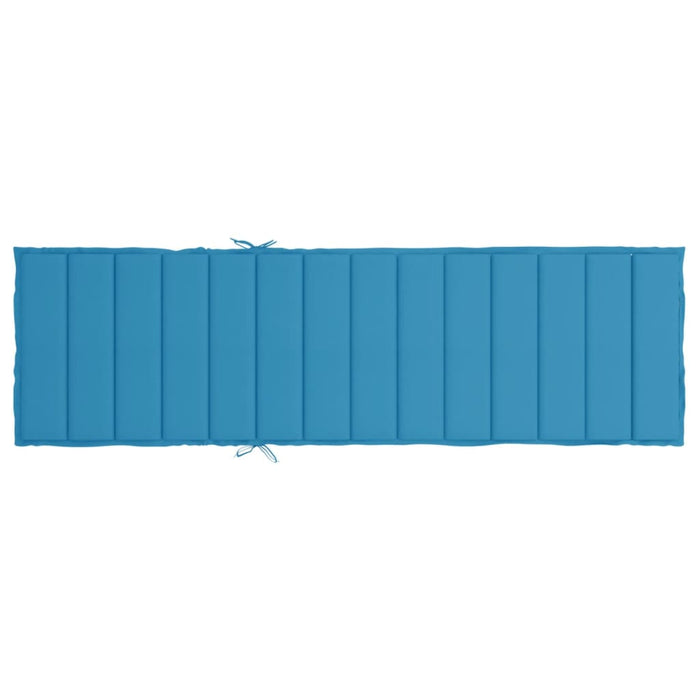 Cuscino per Lettino Prendisole Blu 200x60x3 cm in Tessuto cod mxl 68432