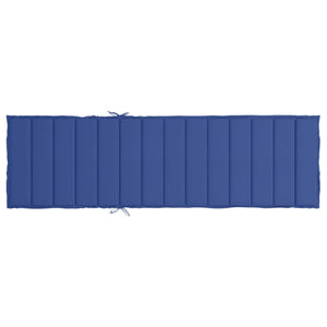 Cuscino per Lettino Prendisole Blu Reale 200x60x3 cm in Tessuto cod mxl 64037