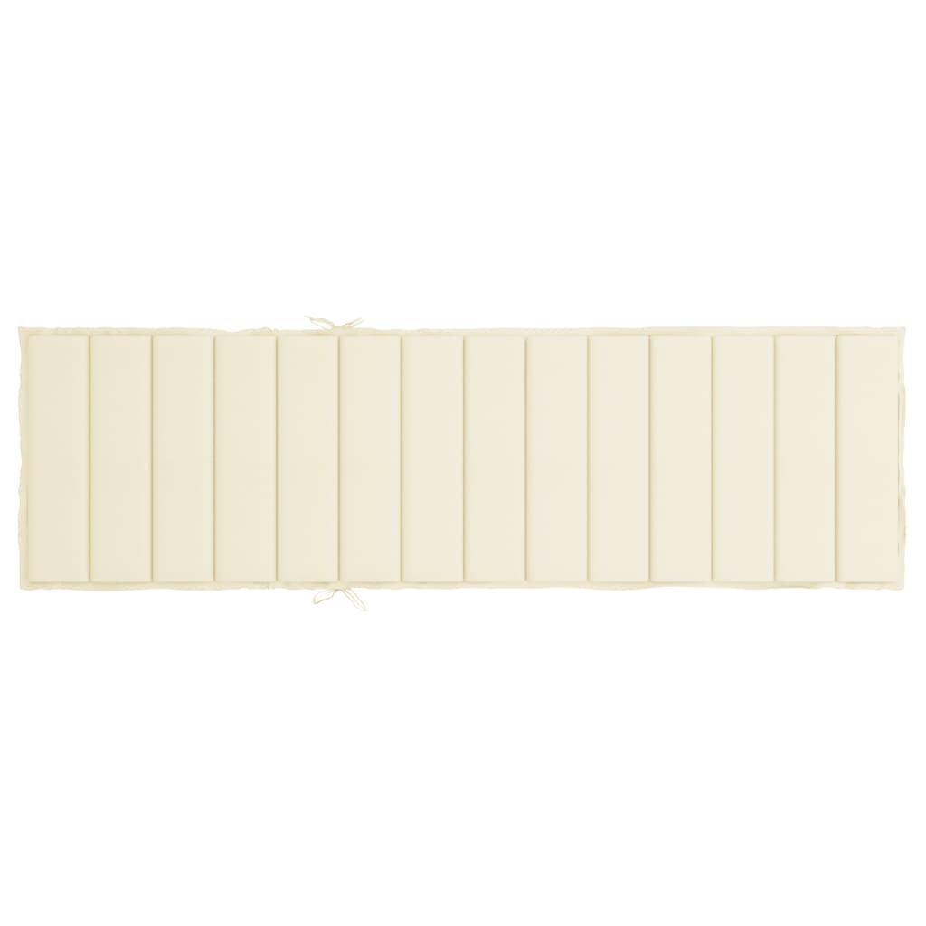 Cuscino per Lettino Prendisole Crema 200x70x3 cm in Tessuto cod mxl 68181