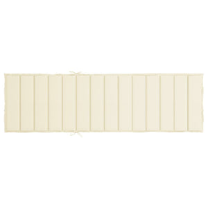 Cuscino per Lettino Prendisole Crema 200x70x3 cm in Tessuto cod mxl 68181