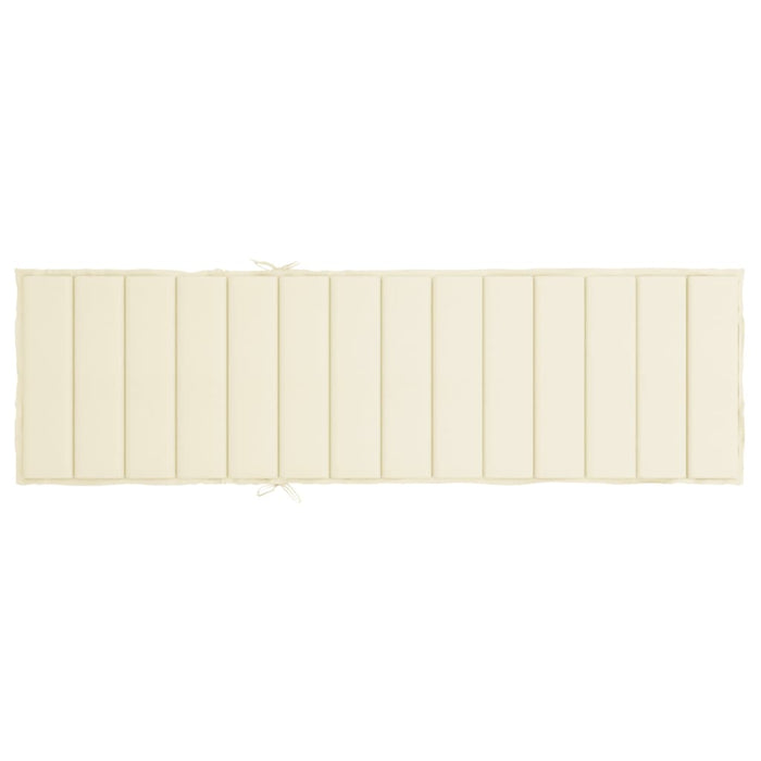 Cuscino per Lettino Prendisole Crema 200x70x3 cm in Tessuto cod mxl 68181