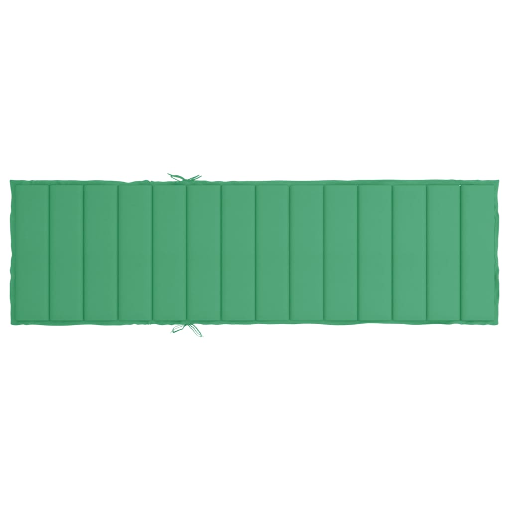 Cuscino per Lettino Prendisole Verde 200x70x3 cm in Tessuto cod mxl 68013