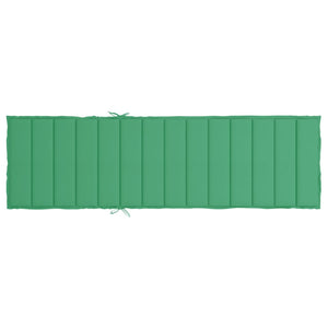 Cuscino per Lettino Prendisole Verde 200x70x3 cm in Tessuto cod mxl 68013