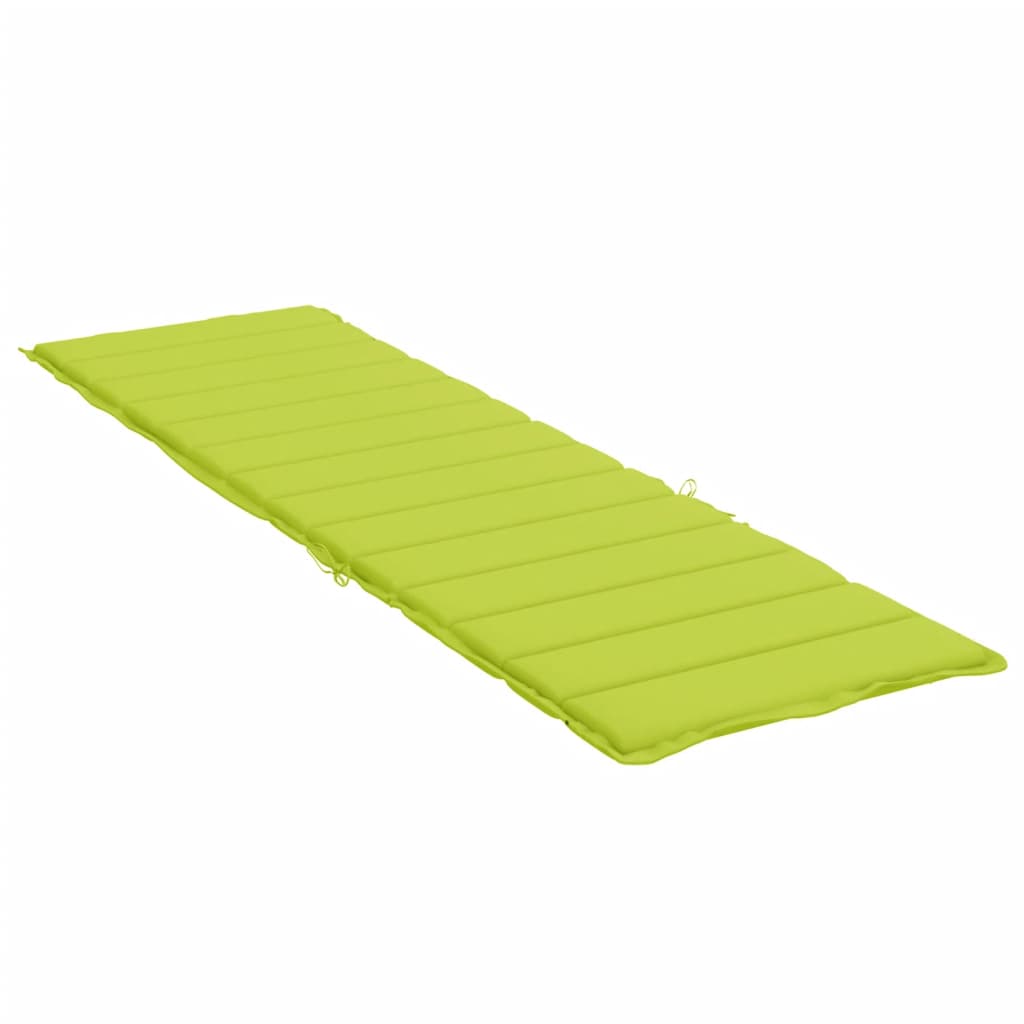 Cuscino per Sdraio Verde Brillante 200x70x3 cm in Tessuto cod mxl 67976