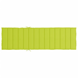 Cuscino per Sdraio Verde Brillante 200x70x3 cm in Tessuto cod mxl 67976