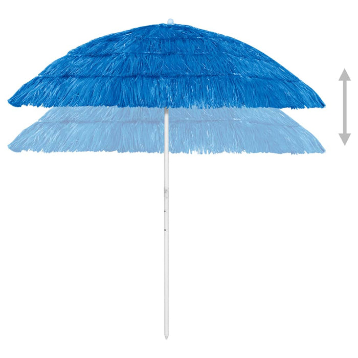 Ombrellone da Spiaggia Hawaii Blu 240 cm 314695