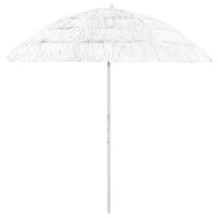 Ombrellone da Spiaggia Hawaii Bianco 240 cm 314701