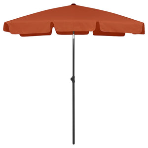 Ombrellone da Spiaggia Terracotta 180x120 cm 314724