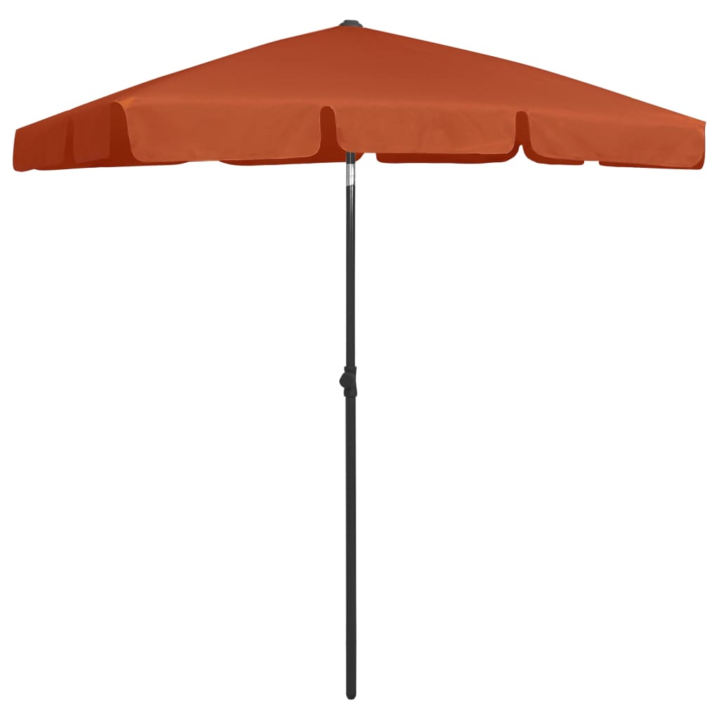 Ombrellone da Spiaggia Terracotta 180x120 cm 314724