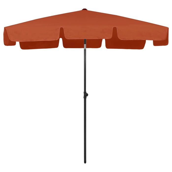 Ombrellone da Spiaggia Terracotta 200x125 cm  cod mxl 17192