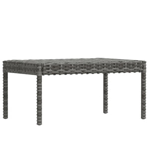 Set Divani da Giardino 6 pz con Cuscini in Polyrattan Grigio 313340