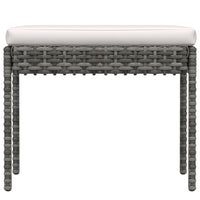 Set Divani da Giardino 6 pz con Cuscini in Polyrattan Grigio 313340