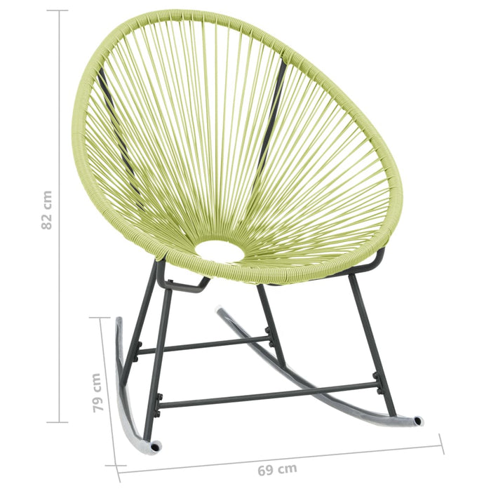 Sedia Acapulco da Giardino in Polyattan Verde