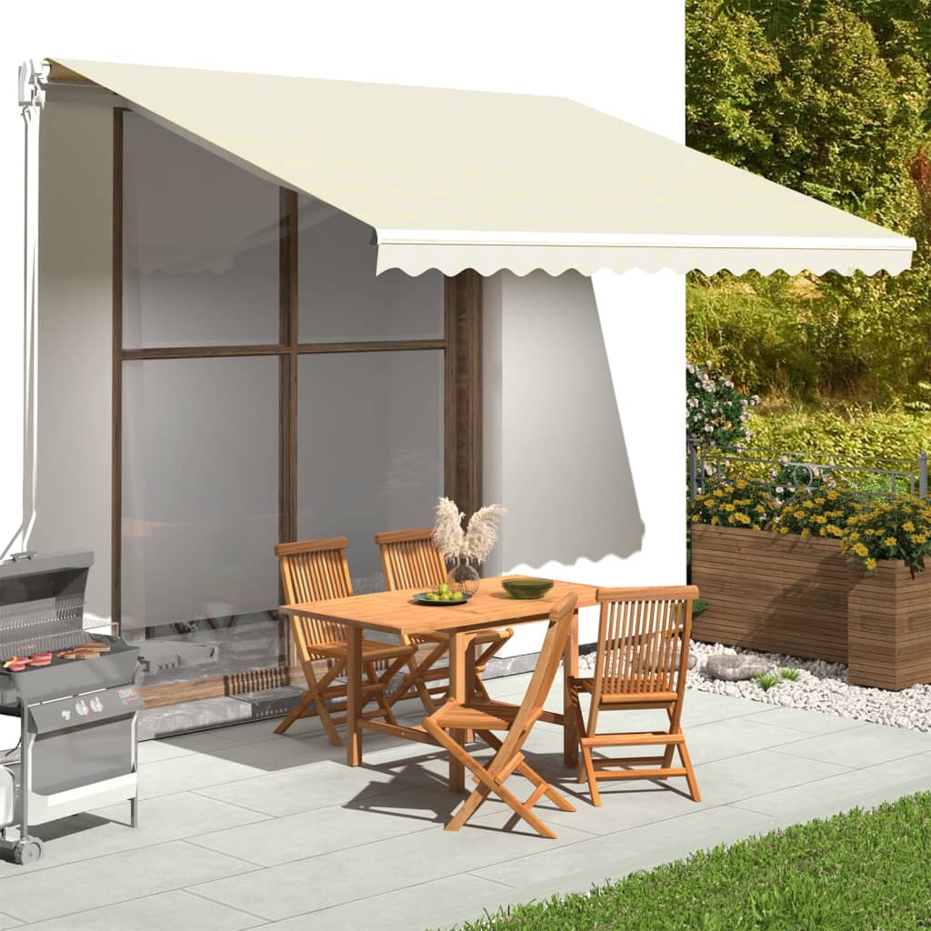 Tessuto di Ricambio per Tenda da Sole Crema 4x3,5 m 311928