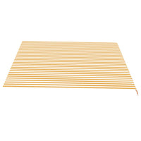 Tessuto di Ricambio per Tenda da Sole Giallo e Bianco 4,5x3,5 m cod mxl 23988