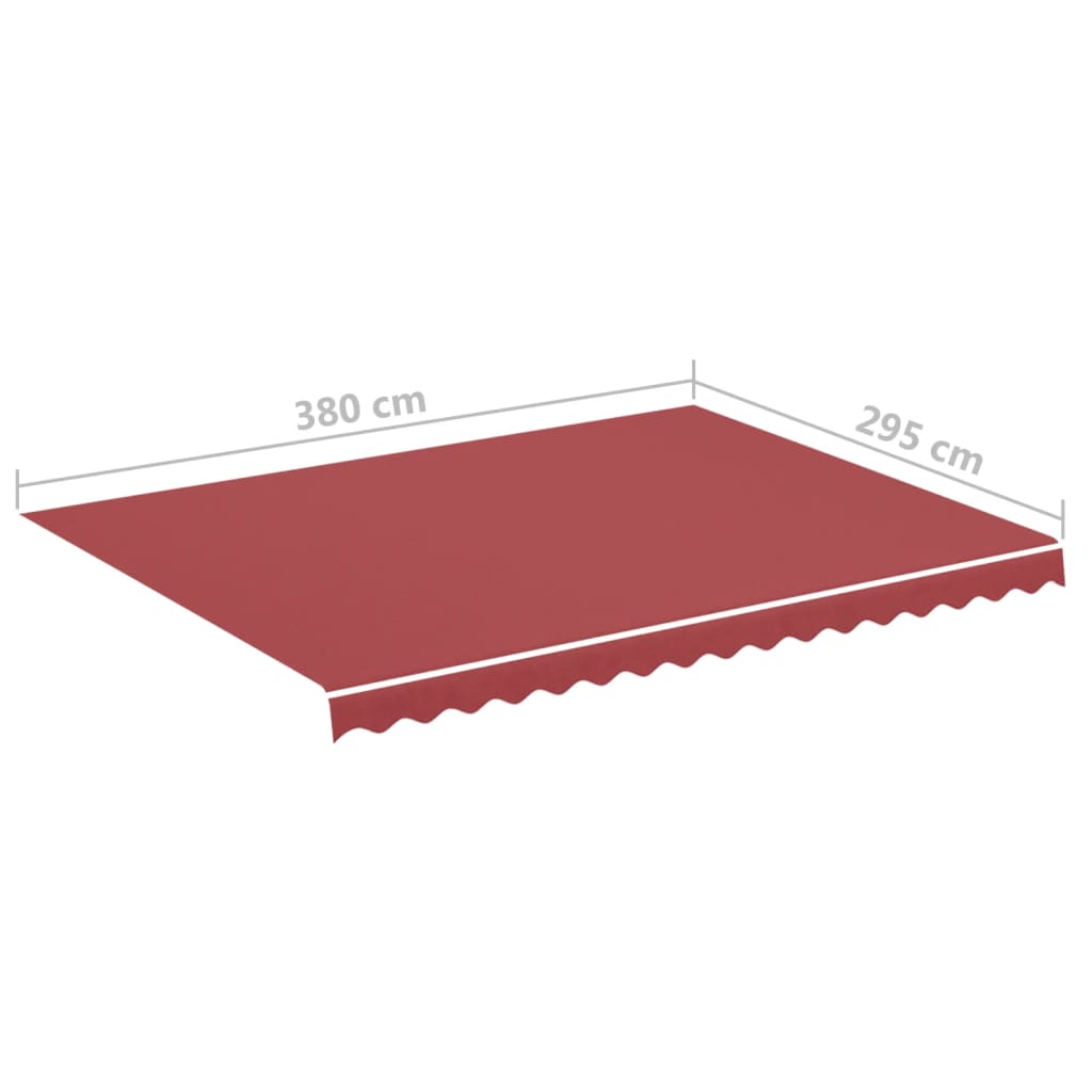 Tessuto di Ricambio per Tenda da Sole Rosso Borgogna 4x3 m cod mxl 54767