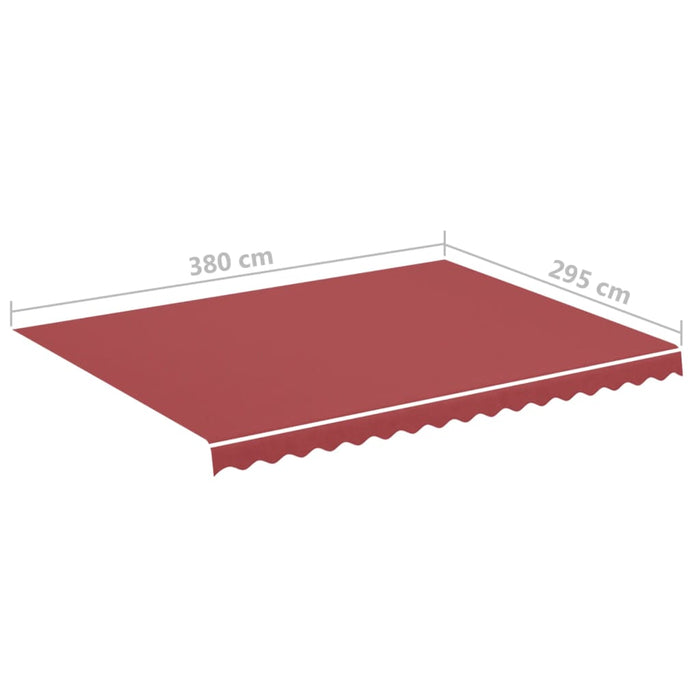 Tessuto di Ricambio per Tenda da Sole Rosso Borgogna 4x3 m cod mxl 54767