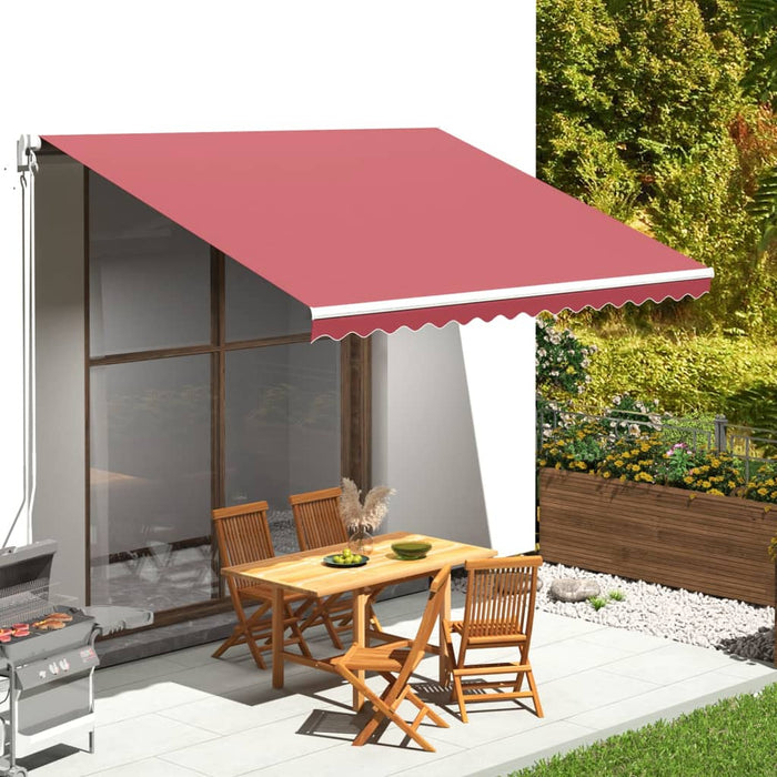 Tessuto di Ricambio per Tenda da Sole Rosso Borgogna 4x3 m cod mxl 54767