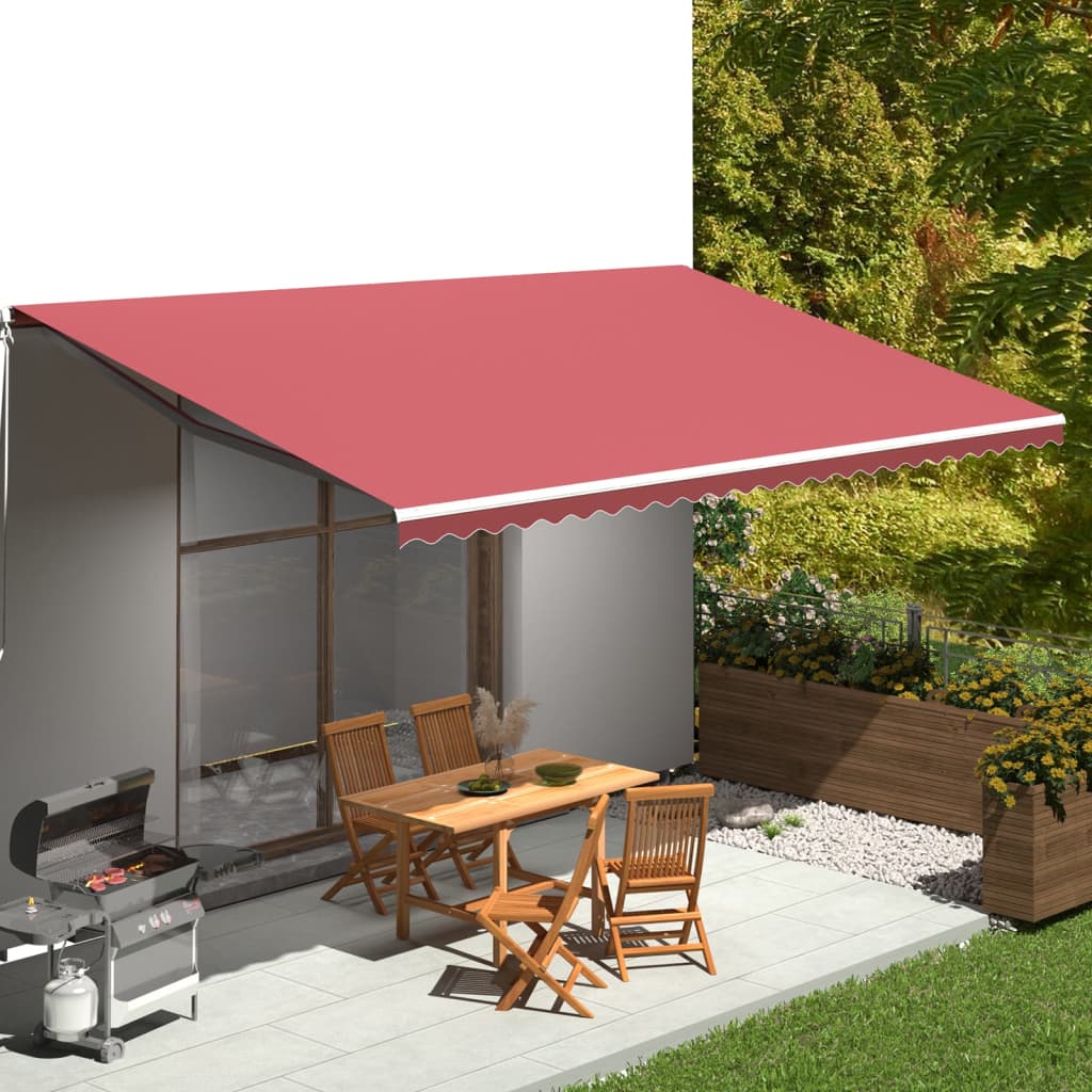 Tessuto di Ricambio per Tenda da Sole Rosso Borgogna 6x3,5 mcod mxl 81458