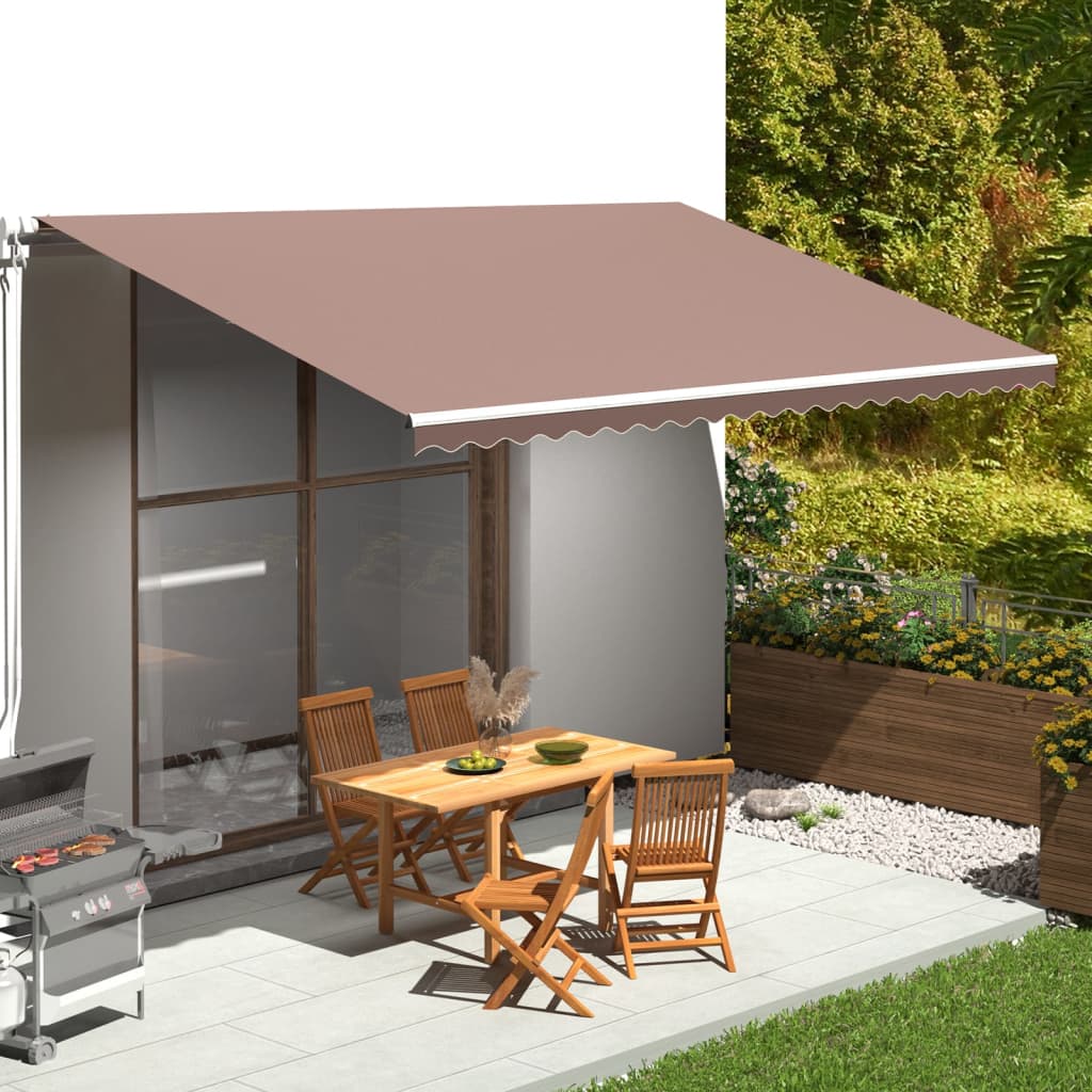 Tessuto di Ricambio per Tenda da Sole Marrone 5x3 mcod mxl 82403