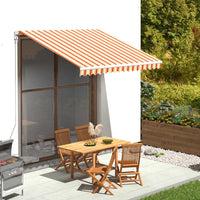 Tessuto di Ricambio per Tenda da Sole Giallo e Arancio 3x2,5 m cod mxl 68320