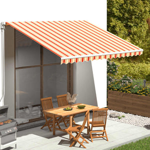 Tessuto di Ricambio per Tenda da Sole Giallo e Arancio 4x3 m cod mxl 68345