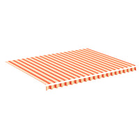 Tessuto di Ricambio per Tenda da Sole Giallo e Arancio 4,5x3,5m cod mxl 18862