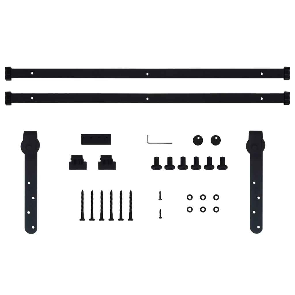 Kit Mini Anta Scorrevole Armadio in Acciaio al Carbonio 183 cm 148013