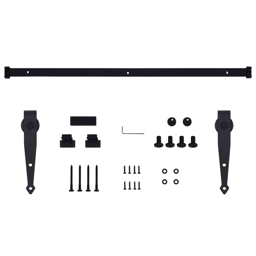 Kit Mini Porta Scorrevole Stalla in Acciaio al Carbonio 152 cm cod mxl 68365