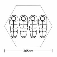 Tenda per 4 Persone Grigia 93032