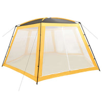 Tenda per Piscina in Tessuto 660x580x250 cm Gialla