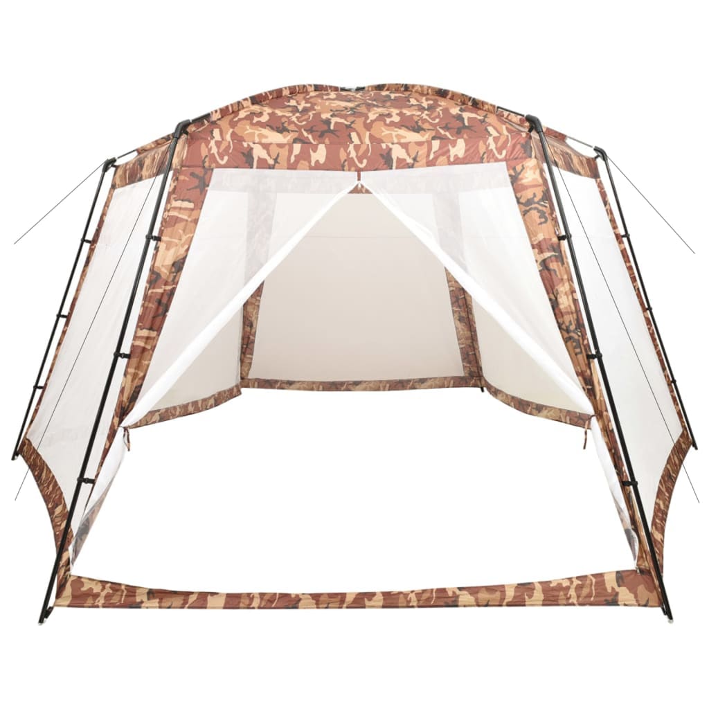 Tenda per Piscina in Tessuto 590x520x250 cm Mimetica 93049