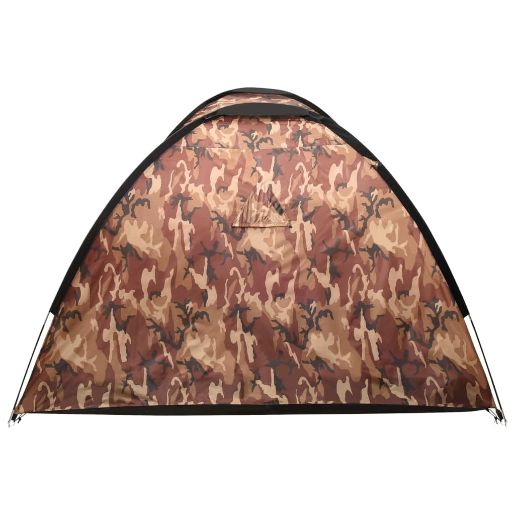 Tenda Igloo da Campeggio 650x240x190 cm per 8 Persone Mimetica 93052