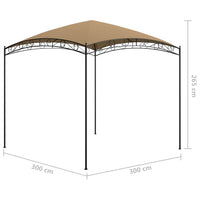 Gazebo 3x3x2,65 m Grigio Talpa 180 g/m² cod mxl 66103