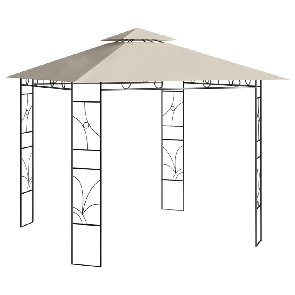 Gazebo 3x3x2,7 m Crema 160 g/m²cod mxl 71362