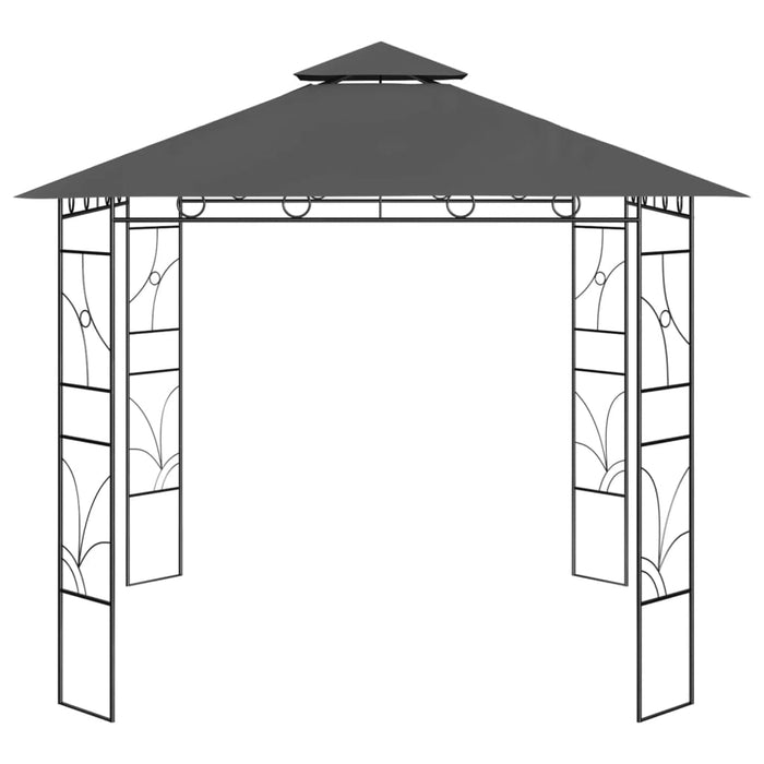 Gazebo 3x3x2,7 m Antracite 160 g/m² cod mxl 66145