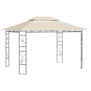 Gazebo 4x3x2,7 m Crema 160 g/m² cod mxl 65940