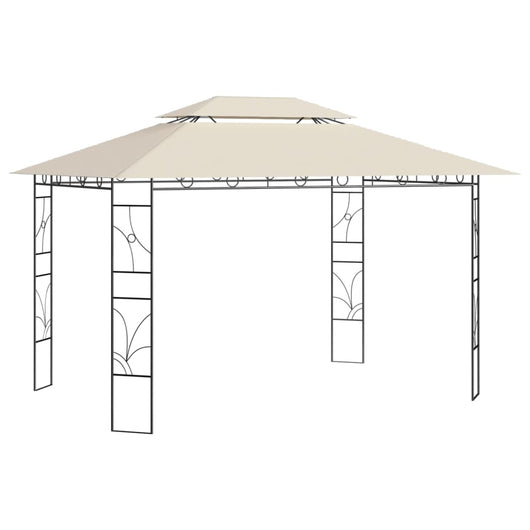 Gazebo 4x3x2,7 m Crema 160 g/m² cod mxl 65940