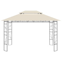 Gazebo 4x3x2,7 m Crema 160 g/m² cod mxl 65940