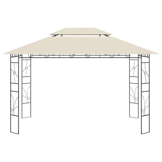 Gazebo 4x3x2,7 m Crema 160 g/m² 313915