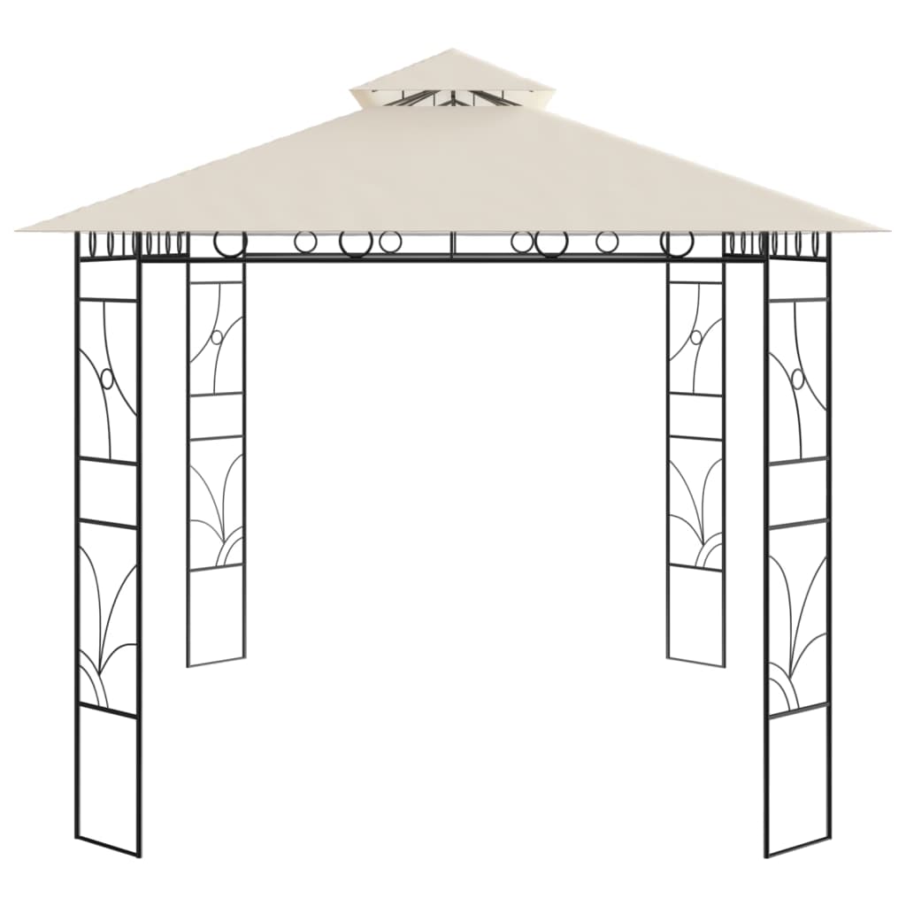 Gazebo 4x3x2,7 m Crema 160 g/m² cod mxl 65940