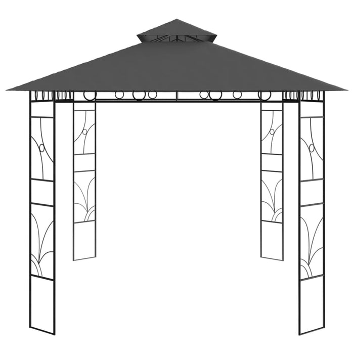 Gazebo 4x3x2,7 m Antracite 160 g/m²