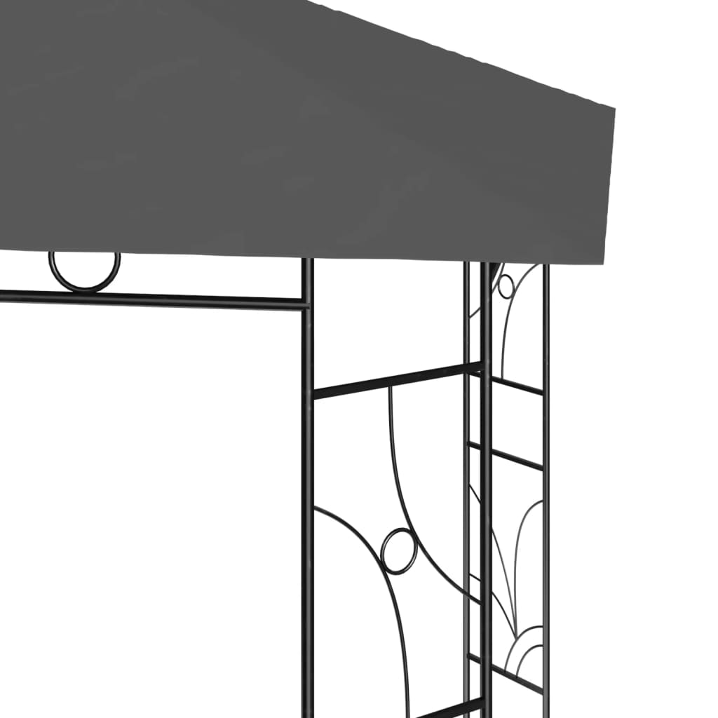 Gazebo 4x3x2,7 m Antracite 160 g/m²